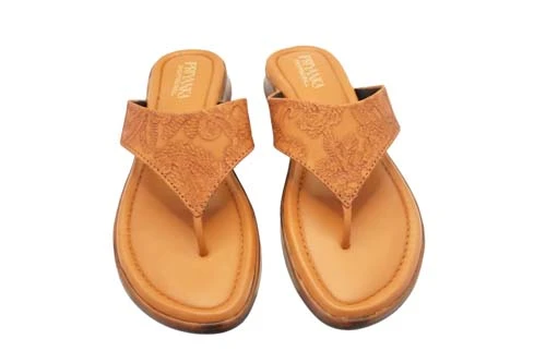 Stay Casual With Leather ChappalK-098